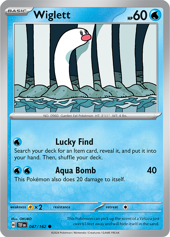 Pokemon TCG - Temporal Forces - #047 - Wiglett - Common
