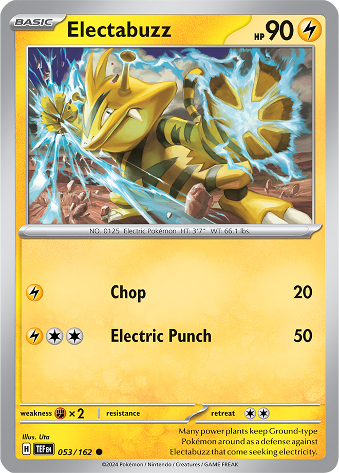 Pokemon TCG - Temporal Forces - #053 - Electabuzz - Common