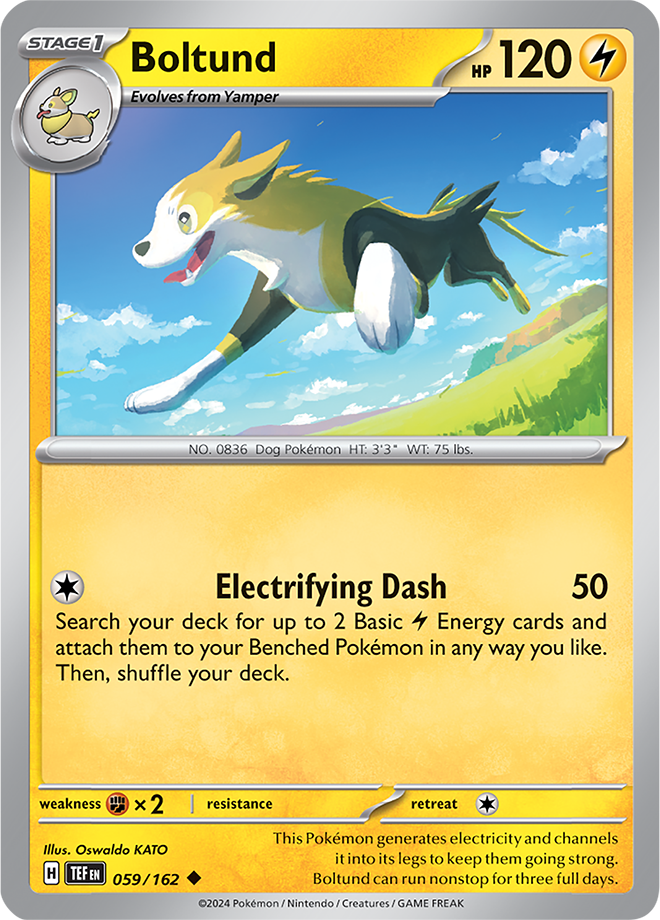 Pokemon TCG - Temporal Forces - #059 - Boltund - Uncommon