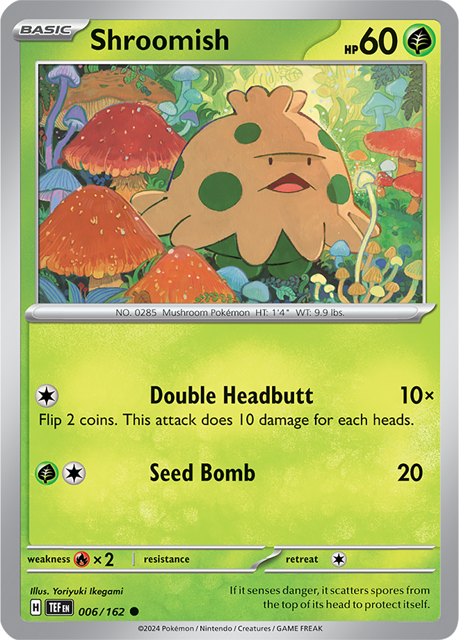 Pokemon TCG - Temporal Forces - #006 - Shroomish - Common