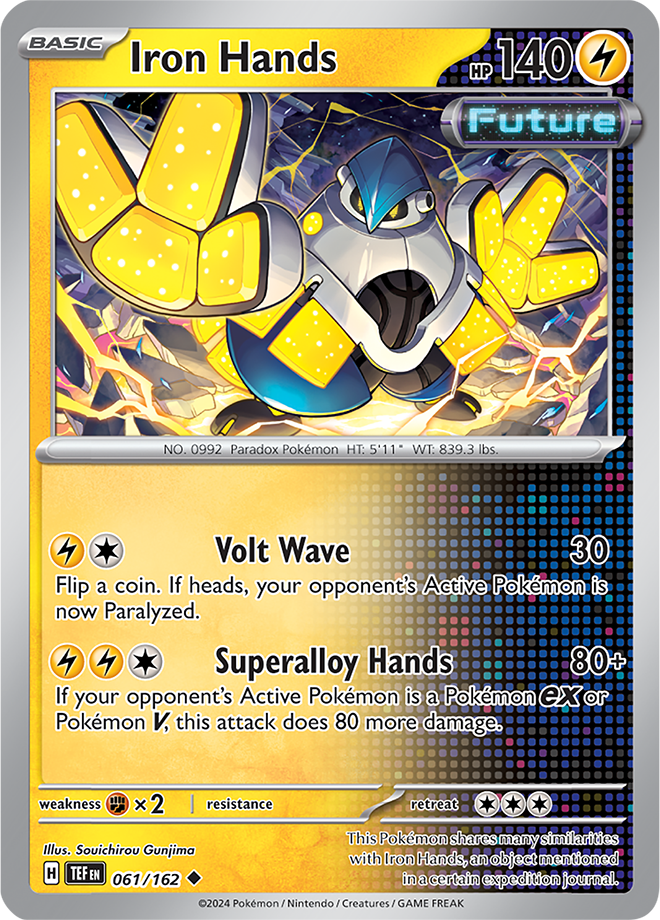 Pokemon TCG - Temporal Forces - #061 - Iron Hands - Uncommon