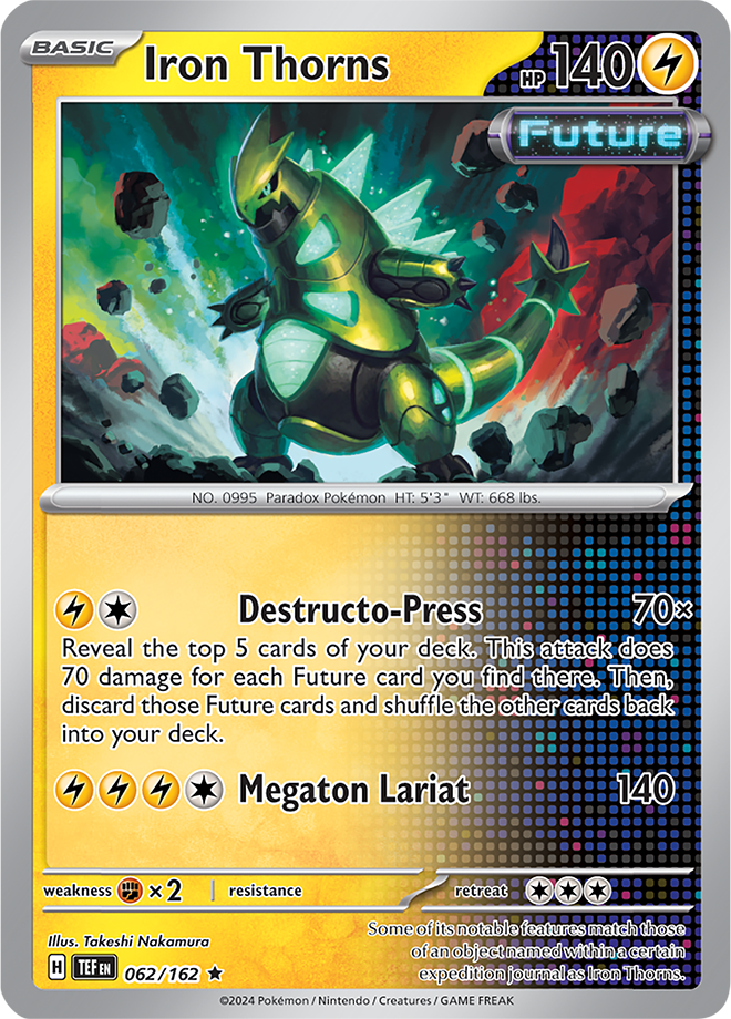 Pokemon TCG - Temporal Forces - #062 - Iron Thorns - Rare