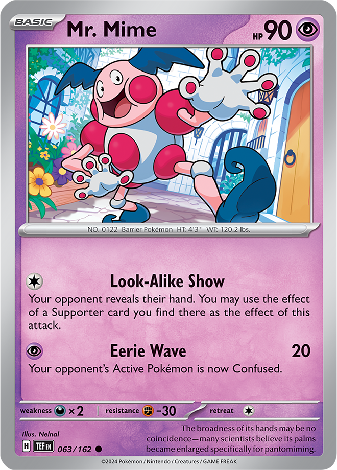 Pokemon TCG - Temporal Forces - #063 - Mr. Mime - Common