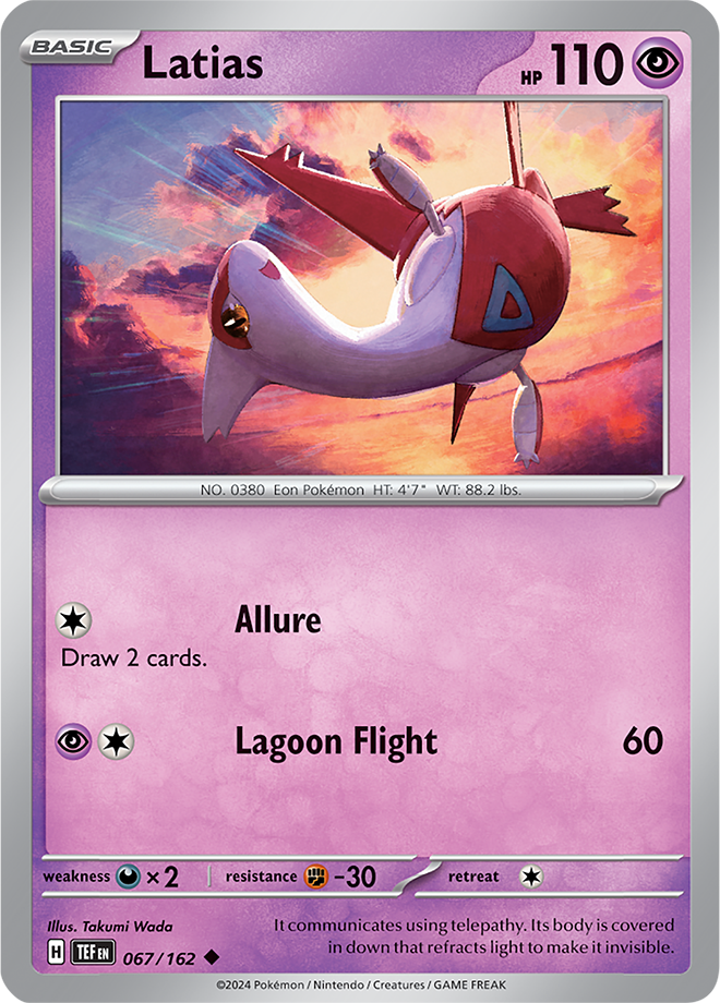 Pokemon TCG - Temporal Forces - #067 - Latias - Uncommon