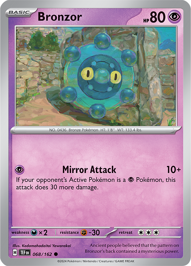 Pokemon TCG - Temporal Forces - #068 - Bronzor - Common