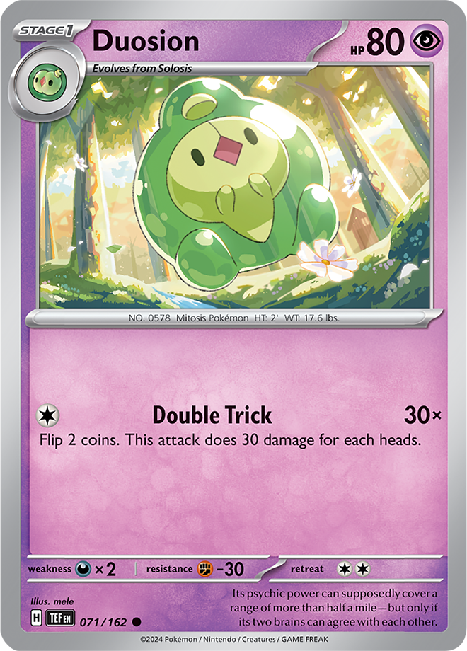 Pokemon TCG - Temporal Forces - #071 - Duosion - Common