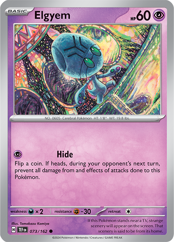 Pokemon TCG - Temporal Forces - #073 - Elgyem - Common