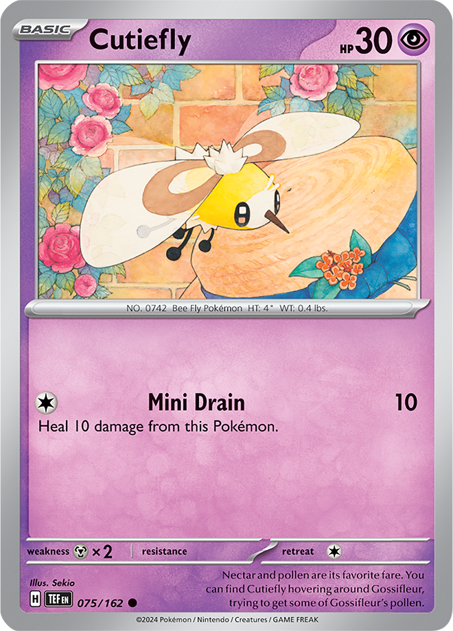 Pokemon TCG - Temporal Forces - #075 - Cutiefly - Common