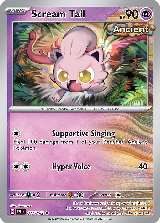 Pokemon TCG - Temporal Forces - #077 - Scream Tail - Uncommon