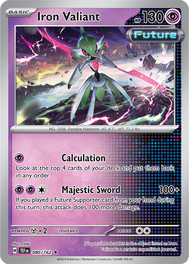 Pokemon TCG - Temporal Forces - #080 - Iron Valiant - Rare