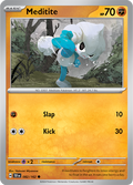 Pokemon TCG - Temporal Forces - #082 - Meditite - Common