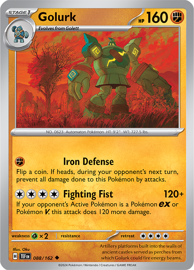 Pokemon TCG - Temporal Forces - #088 - Golurk - Uncommon