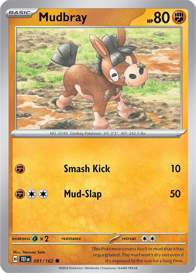 Pokemon TCG - Temporal Forces - #091 - Mudbray - Common