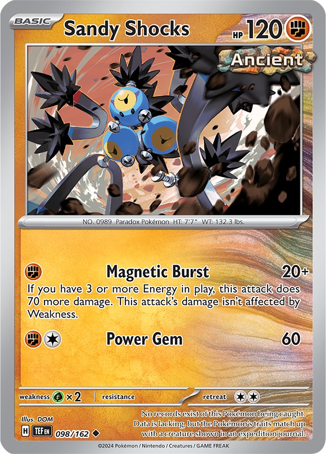 Pokemon TCG - Temporal Forces - #098 - Sandy Shocks - Uncommon