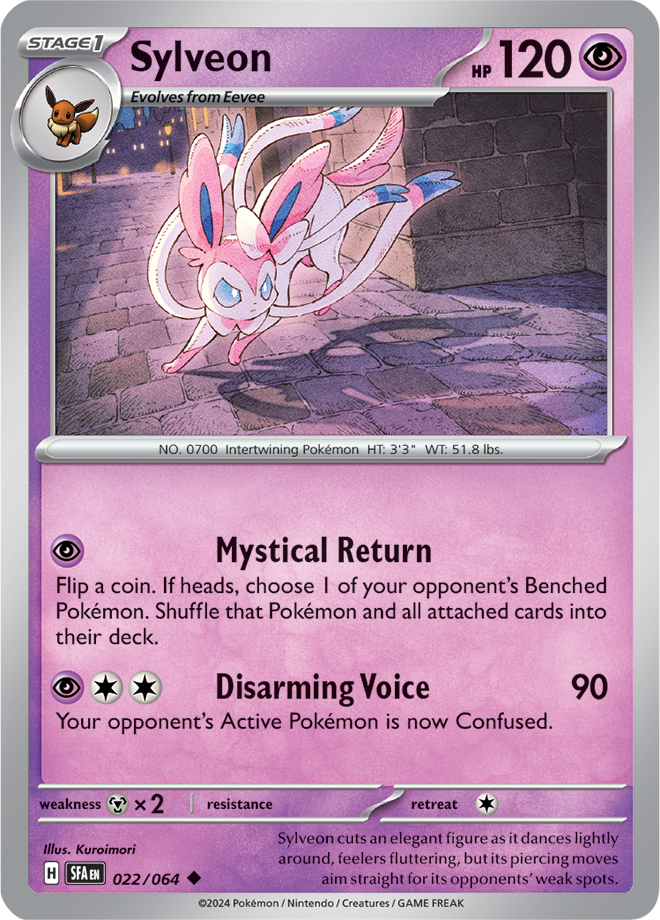 Pokemon TCG - Shrouded Fable - #022/064 - Sylveon - Uncommon