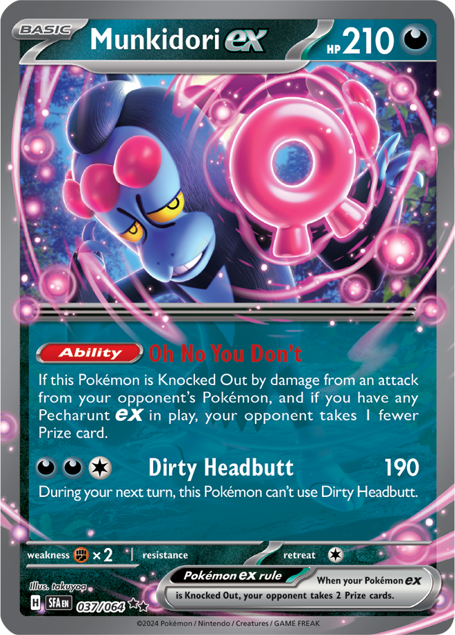 Pokemon TCG - Shrouded Fable - #037/064 - Munkidori EX - Double Rare