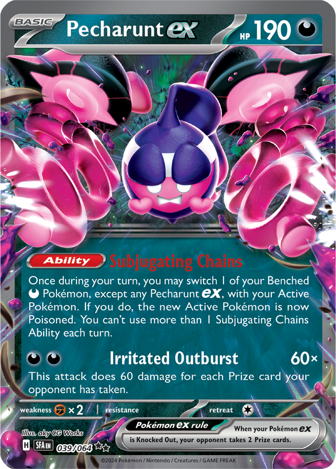 Pokemon TCG - Shrouded Fable - #039/064 - Pecharunt EX - Double Rare