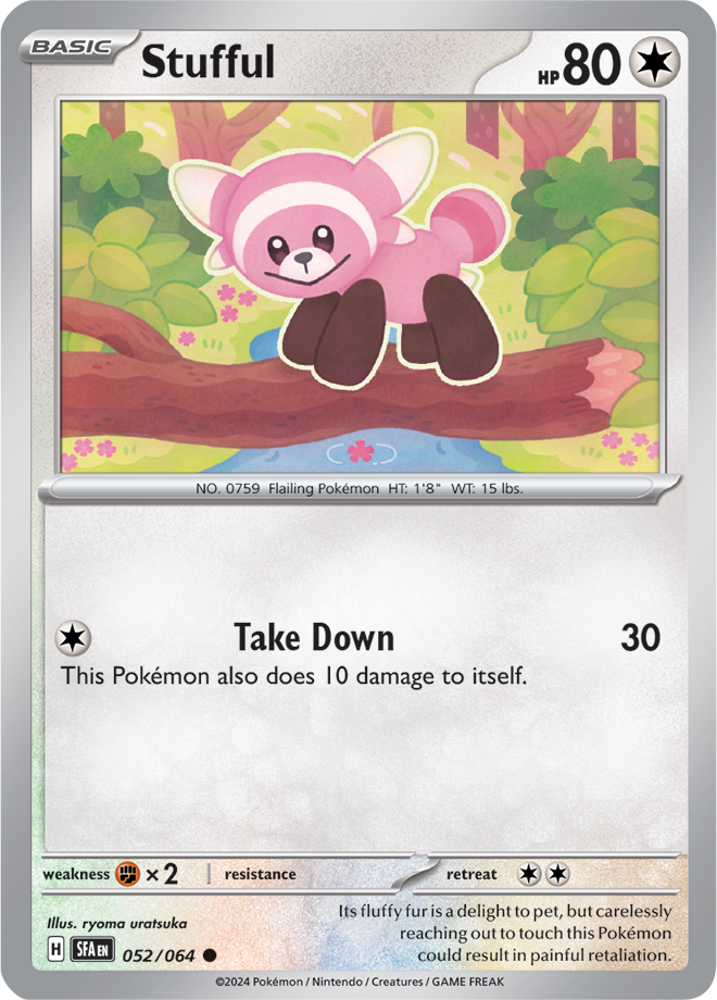 Pokemon TCG - Shrouded Fable - #052/064 - Stufful - Common