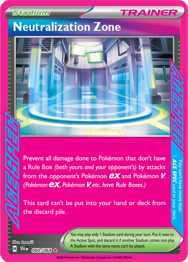 Pokemon TCG - Shrouded Fable - #060/064 - Neutralization Zone - ACE SPEC