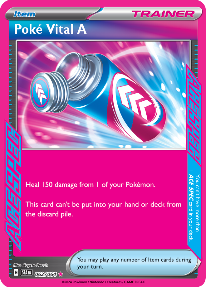 Pokemon TCG - Shrouded Fable - #062/064 - Poke Vital A - ACE SPEC