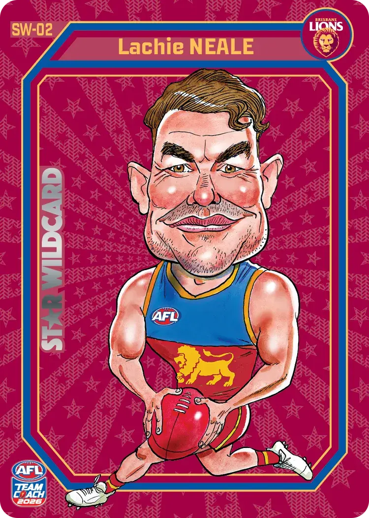 Teamcoach 2026 Star Wildcards Team SW-02 Lachie Neale - Brisbane Lions