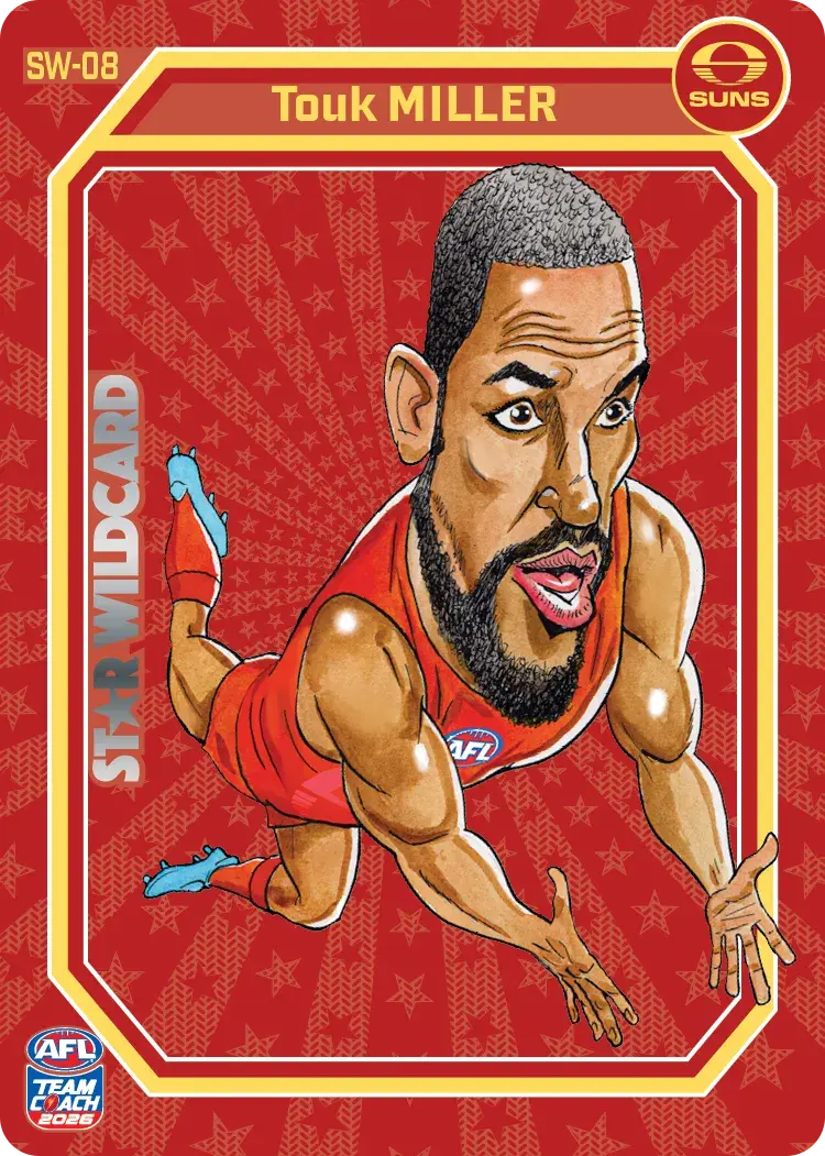 Teamcoach 2026 Star Wildcards Team SW-08 Touk Miller - Gold Coast Suns
