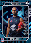 Teamcoach 2026 Base Silver Card #07 Adam Saad - Carlton Blues