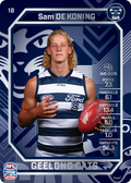 Teamcoach 2026 Base Silver Card #18 Sam De Koning - Geelong