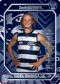 Teamcoach 2026 Base Silver Card #19 Zach Guthrie - Geelong