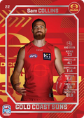 Teamcoach 2026 Base Silver Card #22 Sam Collins - Gold Coast Suns