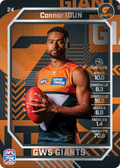 Teamcoach 2026 Base Silver Card #24 Connor Idun - GWS Giants