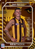 Teamcoach 2026 Base Silver Card #28 Josh Battle - Hawthorn