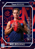 Teamcoach 2026 Base Silver Card #33 Trent Rivers - Melbourne