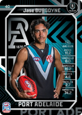 Teamcoach 2026 Base Silver Card #40 Jase Burgoyne - Port Adelaide