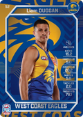 Teamcoach 2026 Base Silver Card #52 Liam Duggan - West Coast Eagles