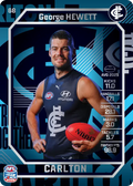 Teamcoach 2026 Base Silver Card #68 George Hewett - Carlton