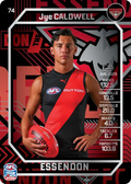 Teamcoach 2026 Base Silver Card #74 Jye Caldwell - Essendon
