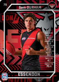 Teamcoach 2026 Base Silver Card #75 Sam Durham - Essendon