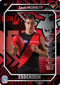 Teamcoach 2026 Base Silver Card #76 Zach Merrett - Essendon