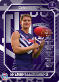 Teamcoach 2026 Base Silver Card #80 Caleb Serong - Fremantle