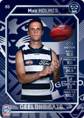 Teamcoach 2026 Base Silver Card #85 Max Holmes - Geelong