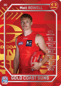 Teamcoach 2026 Base Silver Card #90 Matt Rowell - Gold Coast Suns