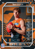 Teamcoach 2026 Base Silver Card #92 Tom Green - GWS Giants
