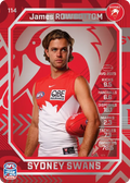 Teamcoach 2026 Base Silver Card #114 James Rowbottom - Sydney Swans