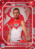 Teamcoach 2026 Base Silver Card #115 Chad Warner - Sydney Swans