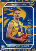 Teamcoach 2026 Base Silver Card #117 Tom McCarthy - West Coast Eagles