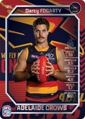 Teamcoach 2026 Base Silver Card #125 Darcy Fogarty - Adelaide Crows