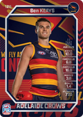 Teamcoach 2026 Base Silver Card #126 Ben Keays - Adelaide Crows