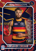 Teamcoach 2026 Base Silver Card #128 Riley Tilthorpe - Adelaide Crows