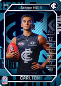 Teamcoach 2026 Base Silver Card #134 Ashton Moir - Carlton